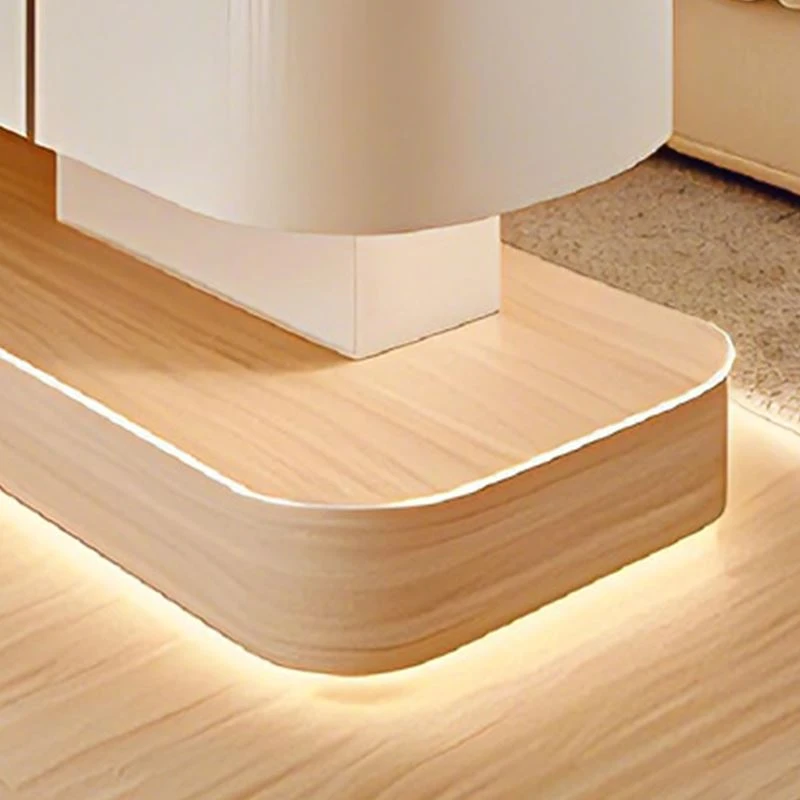 Cream white floating wardrobe (5)