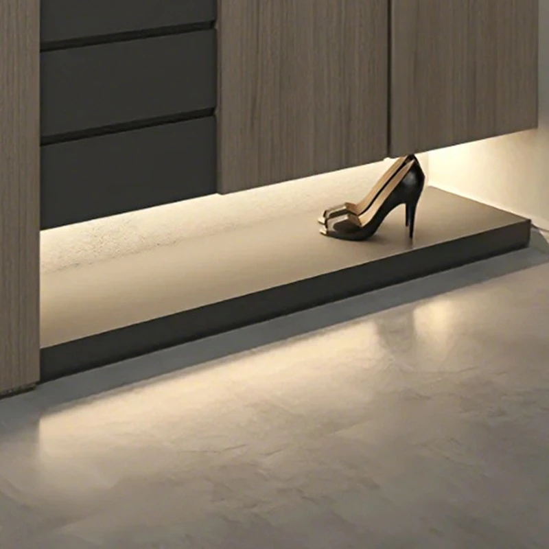 Light oak full-height entry shoe cabinet (4)