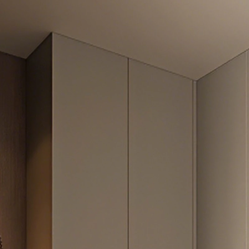 Minimalist beige floating shoe cabinet (4)